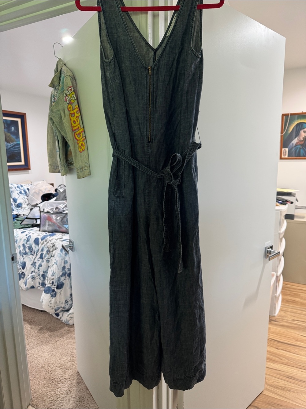 Trina Turk Blue  Denim Jumpsuit P 13